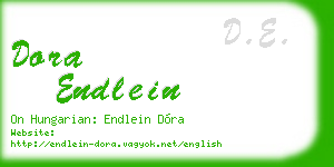 dora endlein business card
